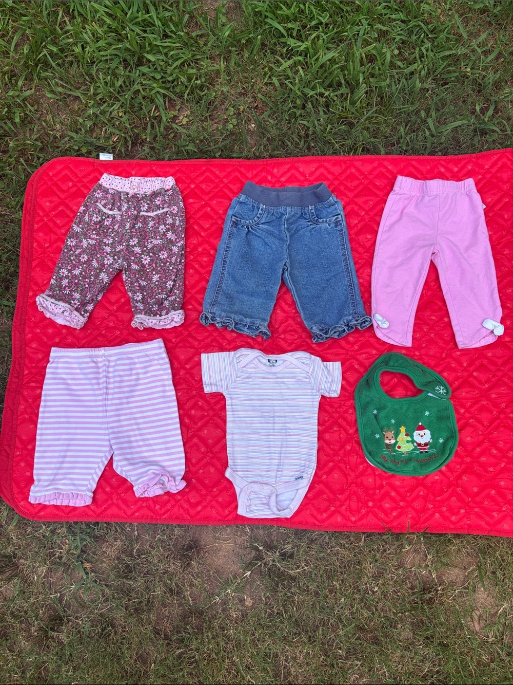 Baby Girls Mixed Clothing Set with Pink, Blue, Floral & Green Bibi 3M BUNDLE - Picture 2 of 9